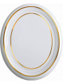 A stylish image of Quadro de porcelana, oval - Boêmia, featuring Quadro de porcelana, oval - Estrutura da Boêmia, available at Porzellanfoto Hemp.