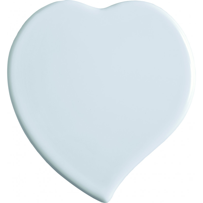 A stylish image of Flat, pointed heart facing right, featuring Quote request: Flat, pointed heart facing right, available at Porzellanfoto Hemp.