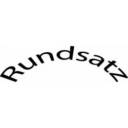 Schrift, Rundsatz -  - Porzellanfoto Hemp