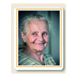 A stylish image of Grave image, round, featuring Grave image, round, available at Porzellanfoto Hemp.