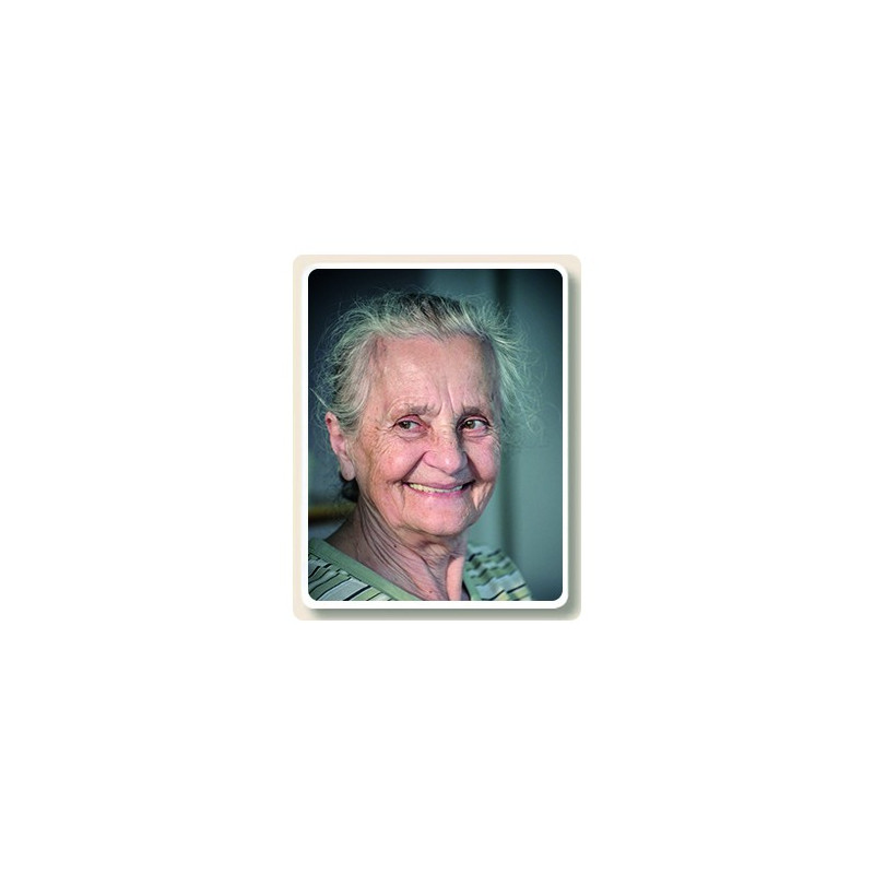 Lápida rectangular -  - Porzellanfoto Hemp