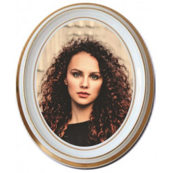 A stylish image of Porcelanasta slika, ovalna - Bohemia, featuring Porcelanasta slika, ovalna - struktura Bohemia, available at Porzellanfoto Hemp.