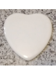 Porcelain picture, porcelain photo, ceramic photo heart-shaped